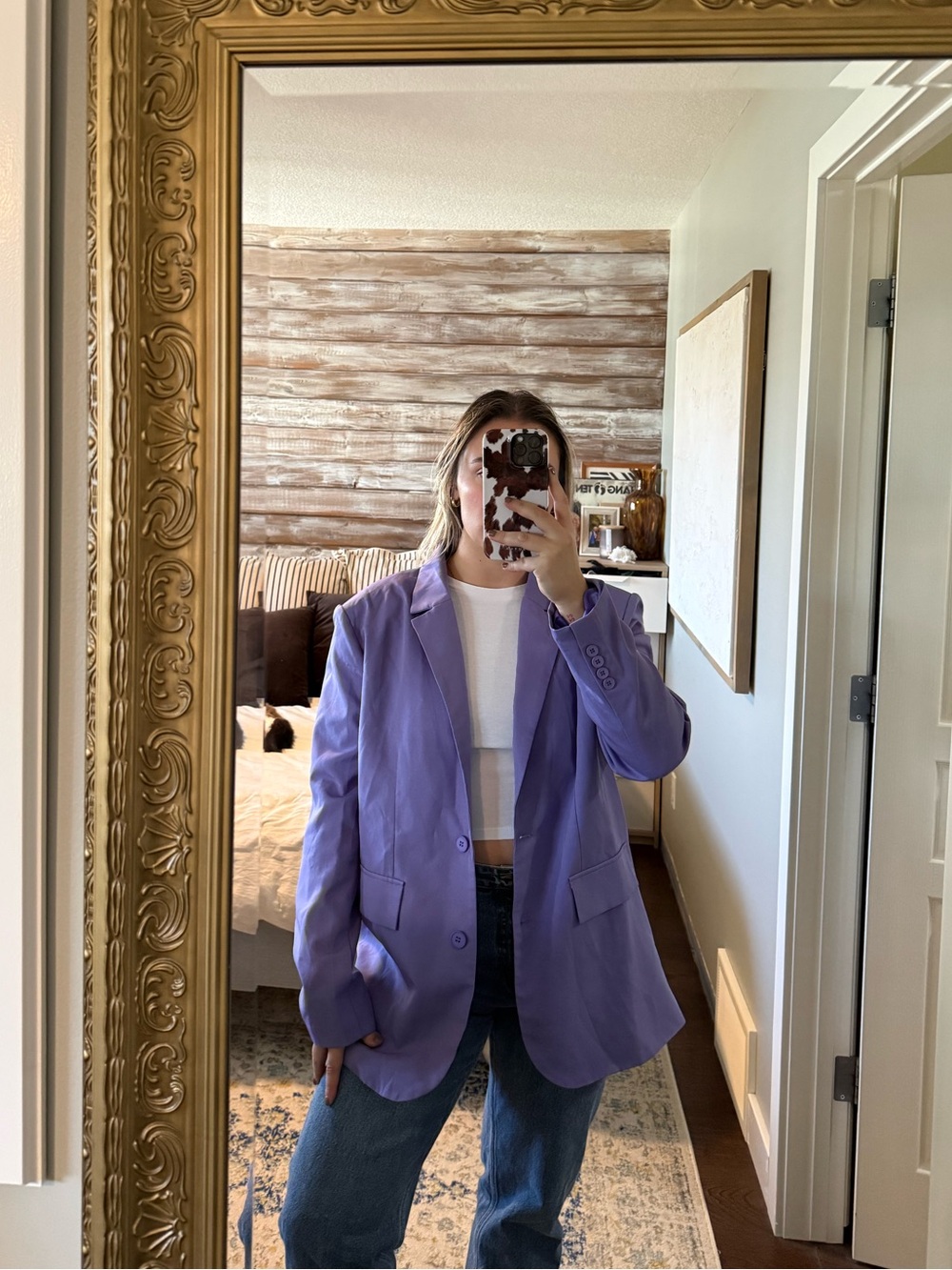 PrettyLittleThing Lilac Oversized Blazer